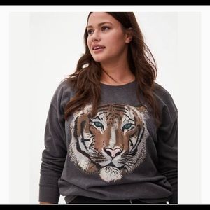 Torrid 4x Tiger sweatshirt with Embroidery